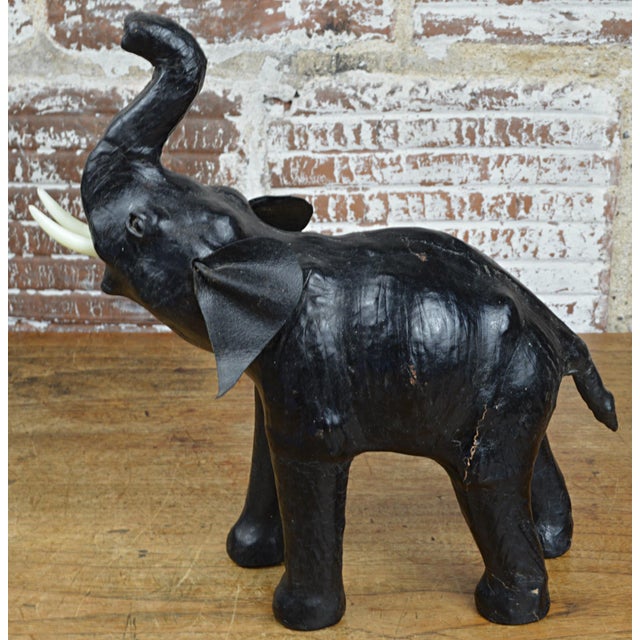 Vintage Leather Wrapped Elephant in the Style of Dimitri Omersa Chairish