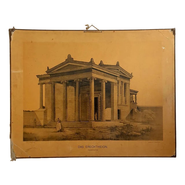 C.G. Röder, Das Erechtheion Reconstruction, 1896, Collotype Print For Sale