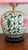Chinoiserie 1960s Chinoiserie Ginger Jar Lamp With Pink and Green Floral Design and Pink Shade For Sale - Image 3 of 10