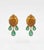 2020s Natural 23.41cts Emerald & 0.41cts Diamond Earring in 18k Gold For Sale - Image 5 of 8