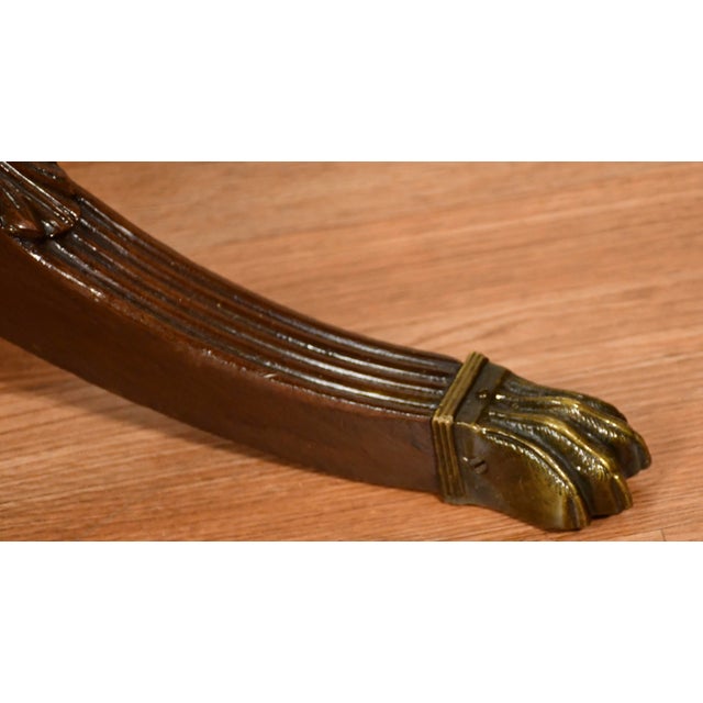 1930s English Regency Style Mahogany Drop-Leaf Pembroke Table / Sofa Table For Sale - Image 10 of 16