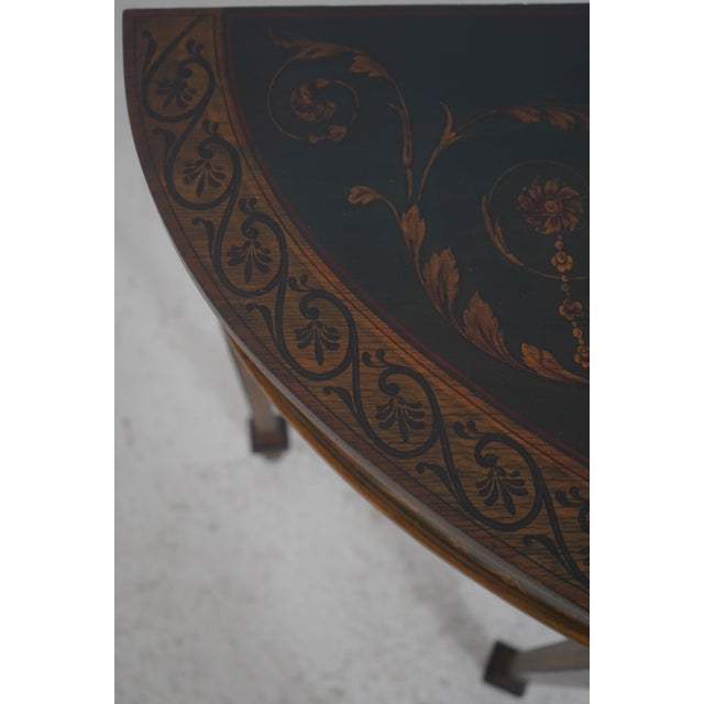 Adams Paint Decorated Vintage Console Hall Table For Sale - Image 12 of 14