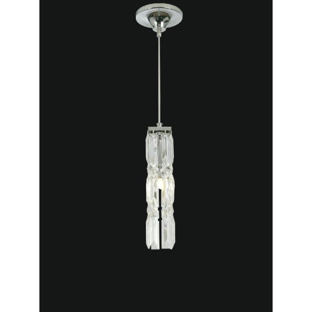 Collection pechino suspension lamp, metal and crystal, ncs 406 by jago dimensions: d 6 x h 20 cm. Materials: metal,...