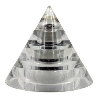 Space Age Lucite Conical Smoking Set, Italy 1970 For Sale