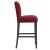 Transitional Chelsea Bar Stool in Berry Classic Velvet For Sale - Image 3 of 8