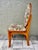 1990s Vintage 1993 Handmade Solid Oak Cushioned Vanity Chair For Sale - Image 5 of 12