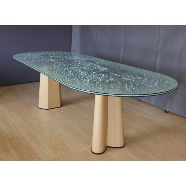 Vintage Dining Table with Broken Glass Effect Top, 1970 For Sale - Image 16 of 16