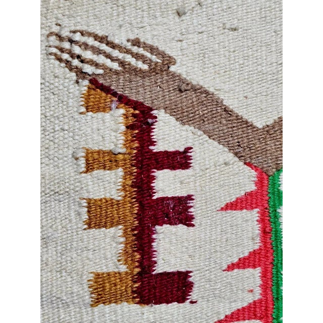 Early 20th Century Navajo Style Rug - Large Single Kachina For Sale - Image 10 of 18