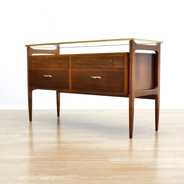 1950s Mid Century Dresser Vanity by Wrighton Furniture For Sale - Image 4 of 11