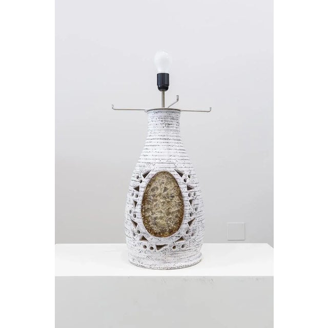 Ceramic Resin Ceramic Desktop Lamp, France, 1950s For Sale - Image 7 of 8