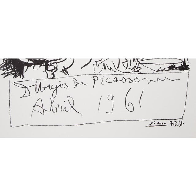 Pablo Picasso, Exhibition of Drawings, Original Signed Lithograph For Sale - Image 5 of 6