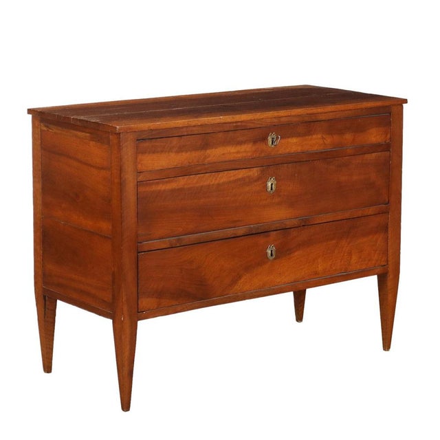 Antique Chest of Drawers in Walnut For Sale - Image 9 of 9