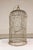Brass Antique Indian Brass Bird Cage with Domed Top and Original Perches For Sale - Image 8 of 14