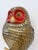1970s Brass and Hand Painted Paper Mache Owl Sculpture, Sergio Bustamante, 1970's For Sale - Image 5 of 7