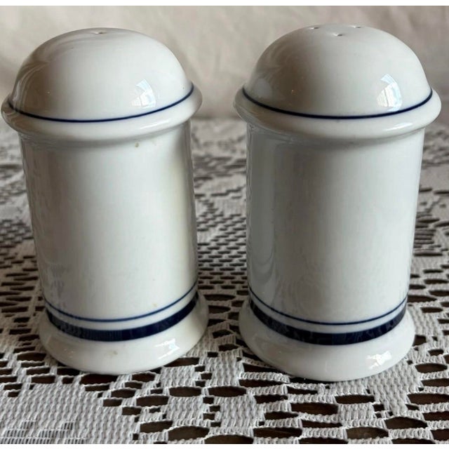 1970s 1970s Dansk Bistro Christianshavn White & Blue Hostess Set. For Sale - Image 5 of 7