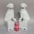 Chinoiserie Pair of Large Vintage Chinese Blanc De Chine Foo Dogs, Guardian Lions With Cub & Ball For Sale - Image 3 of 11
