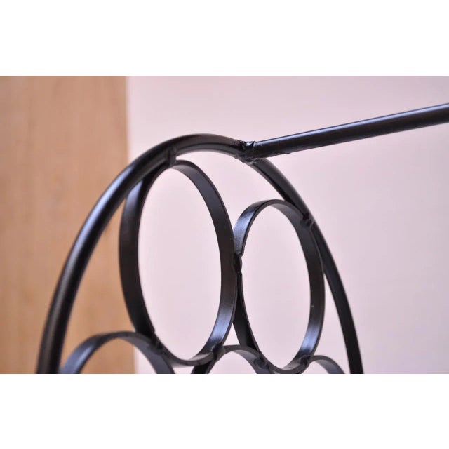 Arthur Umanoff Wrought Iron Seventeen-Bottle Wine Holder For Sale - Image 9 of 13
