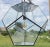 Modern Large Vintage Late 20th Century Glass Metal Polygon Panel Ceiling Fixture Pendant For Sale - Image 3 of 8