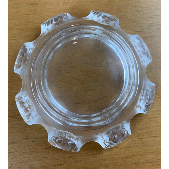 Mid 20th Century Vintage Lalique ‘Saint Nicolas' Crystal Ashtray For Sale In Los Angeles - Image 6 of 9
