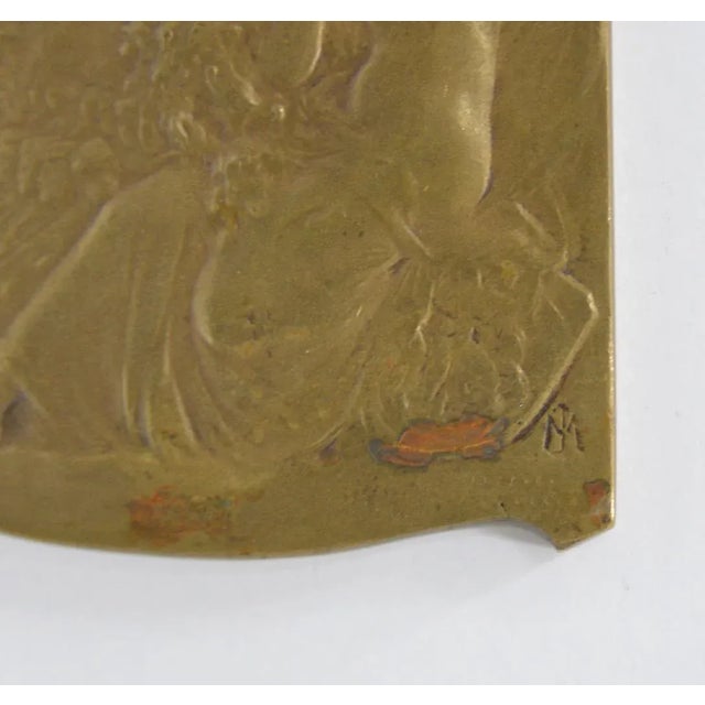 Art Nouveau Constitution BELGE 1831 Bronze Plaque c.1918 For Sale - Image 3 of 4