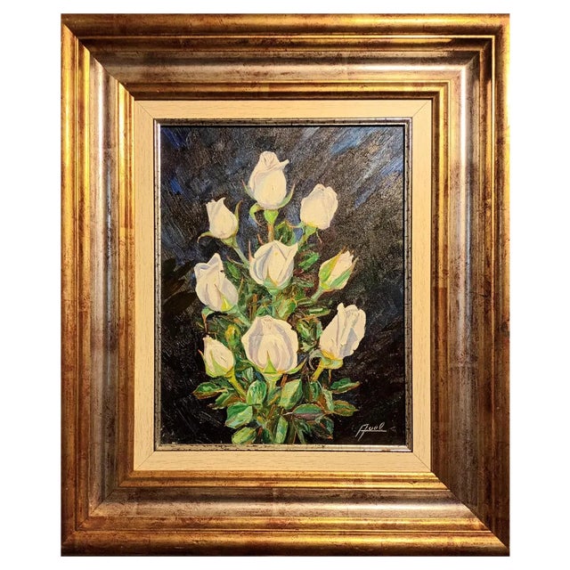 Avel, Rosas, 2023, Oil on Canvas, Framed For Sale