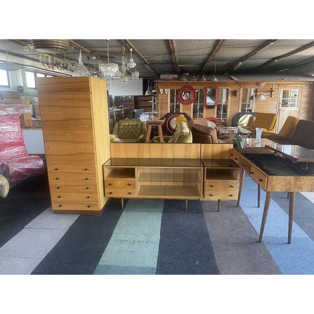 Vintage Modulair Desk Set by Mojmir Pozar for U.P. Zavody and N.P. Bucovice, 1972, Set of 4 For Sale - Image 10 of 10