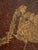 Large Antique Hand-Painted Leather Wall Hanging – Neoclassical Arabesque Motif For Sale - Image 4 of 13