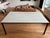Contemporary Williams Sonoma White Marble Parsons Style Dining Table For Sale - Image 3 of 9