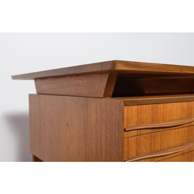 Mid-Century Freestanding Teak Desk, 1960s For Sale - Image 13 of 18
