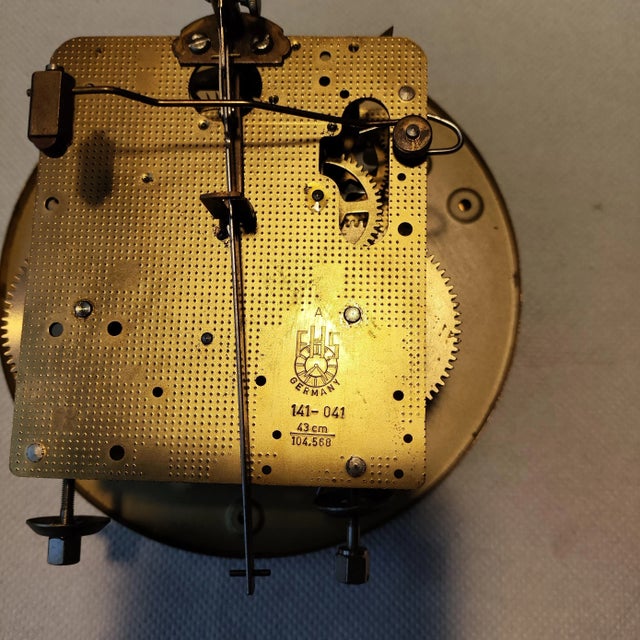 Large Late 20th Century Mechanical Wall Pendulum Clock by Franz Hermle