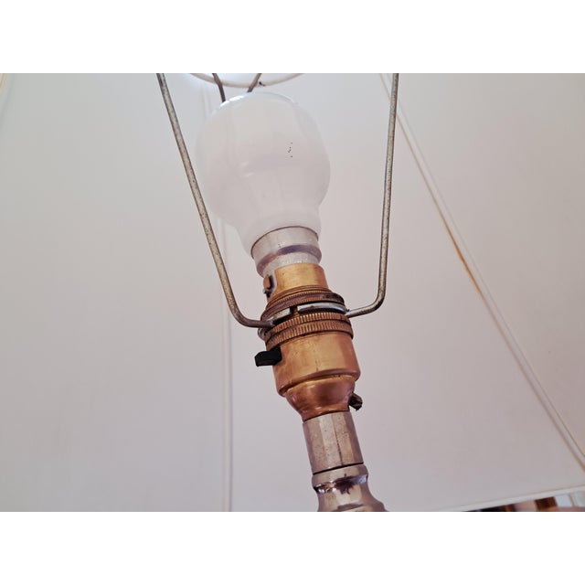 Vintage Art Deco Floor Lamp in Onyx with Brass Stand, 1930s For Sale - Image 13 of 18