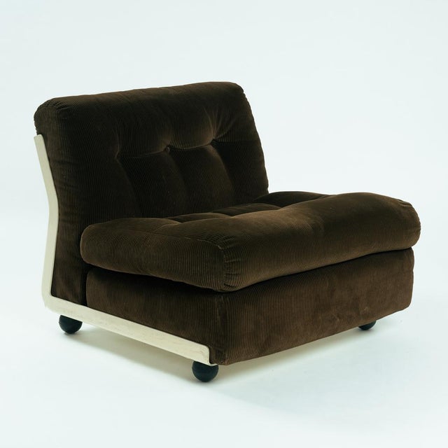 Modular Amanta Seating in Brown Corduroy by Mario Bellini for C&B Italia, 1970s, Set of 2 For Sale - Image 6 of 18
