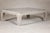 Teak Ming Style Whitewash Coffee Table with Chow Legs and Carved Apron For Sale - Image 11 of 12