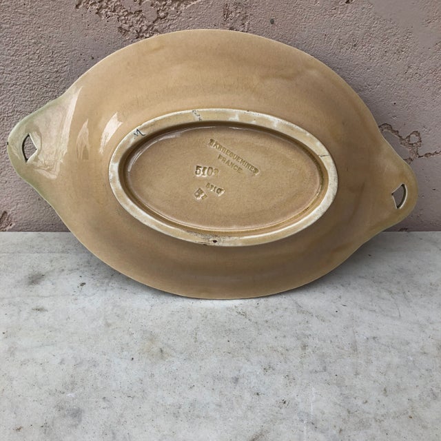 C.1930 Majolica Platter Bowl With Tomato Sarreguemines For Sale In Austin - Image 6 of 7