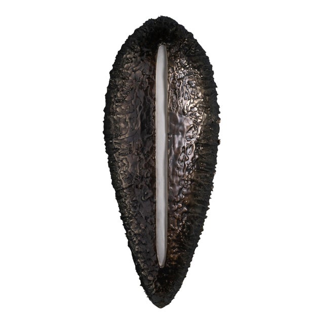 Gravity Sconce in White Cast Bronze by William Guillon For Sale