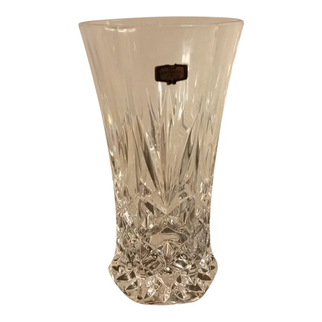 Zajecar Crystal Vase, Made in Yugoslavia For Sale