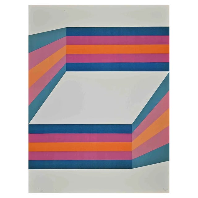 Renato Livi, Perspective, Lithograph, 1971 For Sale