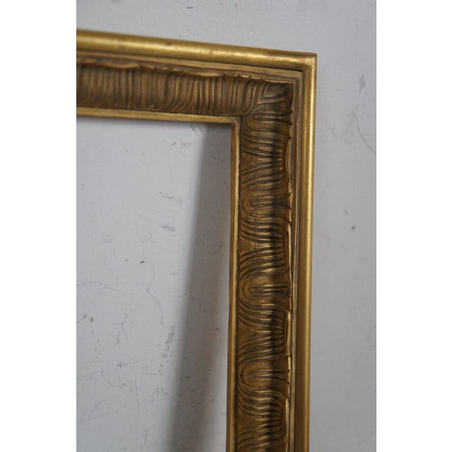 Antique Heavy Gilt Bronze Mirror Picture Artwork Photo Frame For Sale - Image 10 of 10
