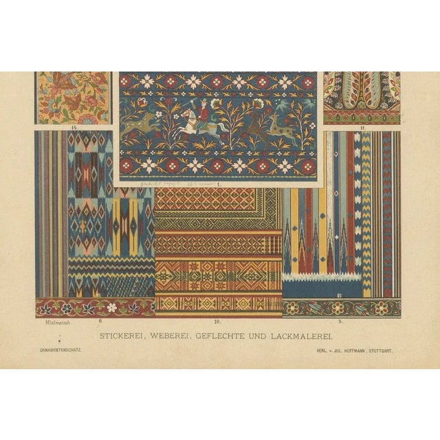 Intricate Indian Craftsmanship in Dolmetschs, 1887, Paper, Set of 2 For Sale - Image 4 of 9
