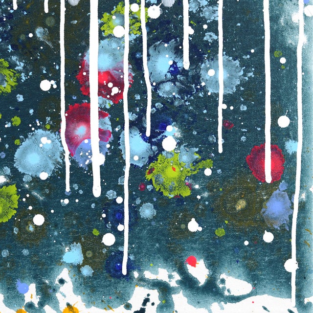The Most Spirited Love of All - Large Original Graffiti-Inspired Abstract Mixed Media Painting on Canvas by Amber Goldhammer For Sale In Los Angeles - Image 6 of 9
