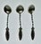 Silver Antique Set of Three Decorative Demitasse Sterling SIlver Spoons For Sale - Image 8 of 12
