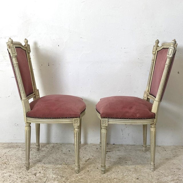Louis XVI Style Side Chairs, Set of 2 For Sale - Image 3 of 13