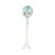 A striking vintage Mariposa Brillante hand-hammered serving ladle featuring an expressive sculptural whale-tail design...