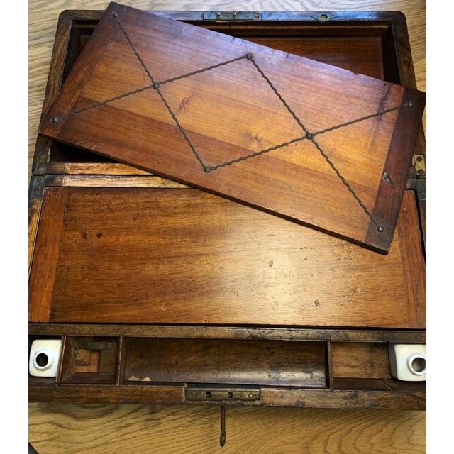 Mid-19th Century (Circa 1850–1870) English Tunbridge Ware Writing Slope For Sale - Image 4 of 14
