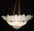 1990s Italian Murano Glass Leave Flush Mount Chandelier For Sale - Image 5 of 18