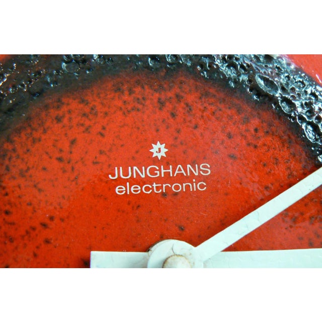 German Ceramic Clock from Junghans, 1970s For Sale - Image 6 of 10