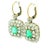 Emerald Victorian Platinum and Gold Emerald & Diamond Drop Earrings, 1890s For Sale - Image 8 of 10