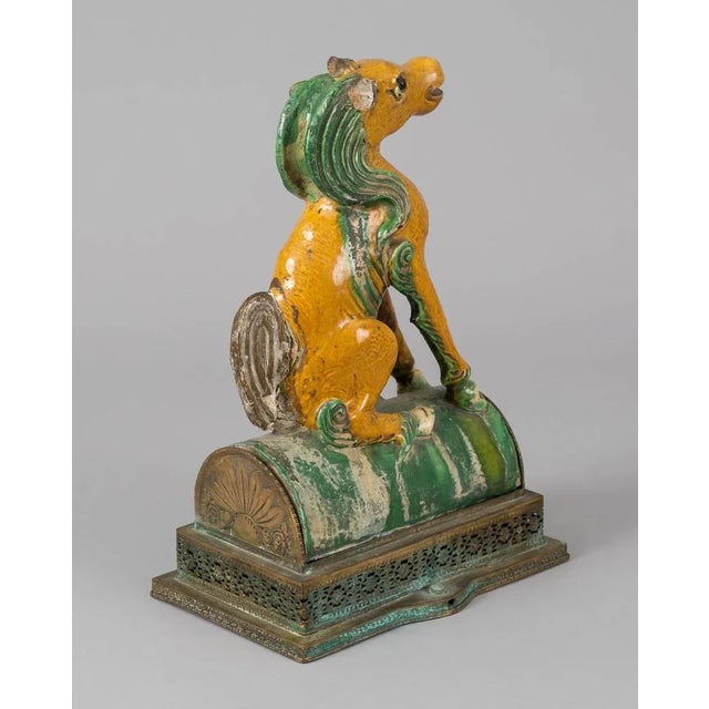 Late 18th Century Chinese Sancai-Glazed Roof Tile For Sale - Image 5 of 10