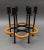 Mid 20th Century Mid 20th Century Arthur Umanoff for Raymor Iron Rattan 6-Light Candle Stick Holder Candelabra For Sale - Image 5 of 8
