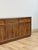 Wood Vintage MCM Bassett Nine Drawer Fluted Dresser Brass Pulls and Trim Mid Century For Sale - Image 7 of 15